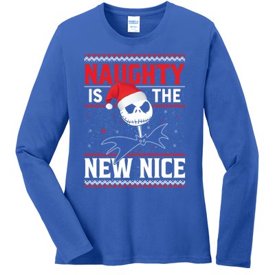 Naughty Is The New Nice Gift Ladies Long Sleeve Shirt