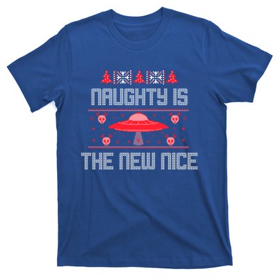 Naughty Is The New Nice Christmas Alien Gift T-Shirt