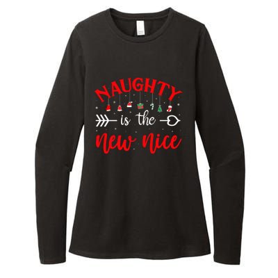 Naughty Is The New Nice Funny Gift Womens CVC Long Sleeve Shirt