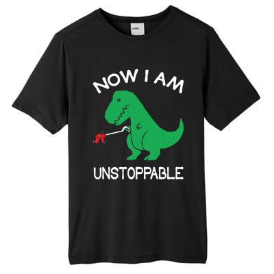 Now IM Unstoppable Funny Trex Dinosaur Meaningful Gift Tall Fusion ChromaSoft Performance T-Shirt