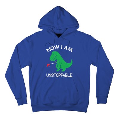 Now IM Unstoppable Funny Trex Dinosaur Meaningful Gift Hoodie