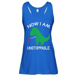 Now IM Unstoppable Funny Trex Dinosaur Meaningful Gift Ladies Essential Flowy Tank