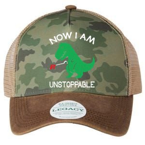 Now I'm Unstoppable - Funny T-Rex Dinosaur Legacy Tie Dye Trucker Hat