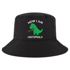 Now I'm Unstoppable - Funny T-Rex Dinosaur Cool Comfort Performance Bucket Hat