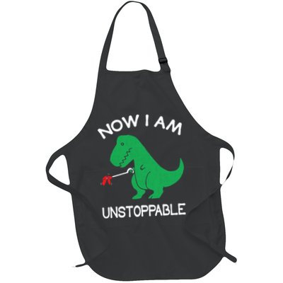 Now I'm Unstoppable - Funny T-Rex Dinosaur Apron