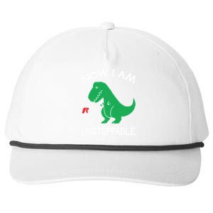 Now I'm Unstoppable - Funny T-Rex Dinosaur Snapback Five-Panel Rope Hat