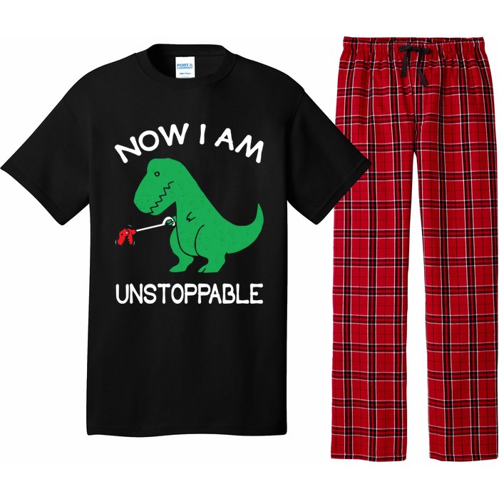 Now I'm Unstoppable - Funny T-Rex Dinosaur Pajama Set