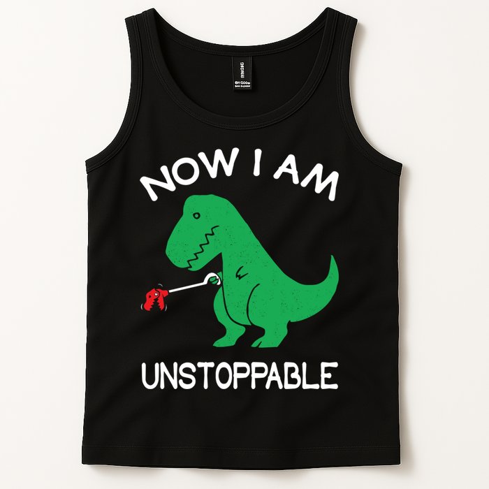 Now I'm Unstoppable - Funny T-Rex Dinosaur Tank Top