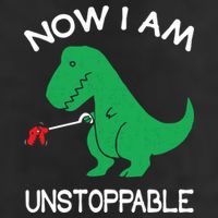 Now I'm Unstoppable - Funny T-Rex Dinosaur Golf Towel