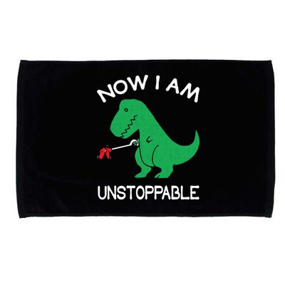 Now I'm Unstoppable - Funny T-Rex Dinosaur Microfiber Hand Towel
