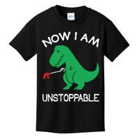 Now I'm Unstoppable - Funny T-Rex Dinosaur Kids T-Shirt