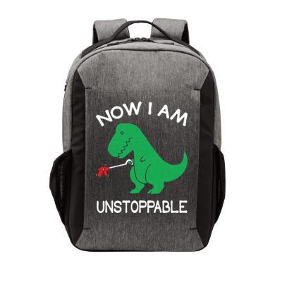 Now I'm Unstoppable - Funny T-Rex Dinosaur Vector Backpack