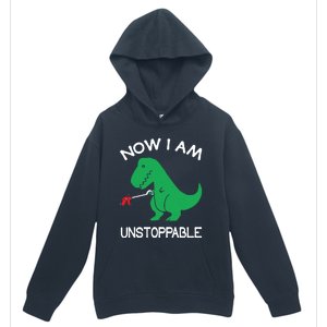 Now I'm Unstoppable - Funny T-Rex Dinosaur Urban Pullover Hoodie