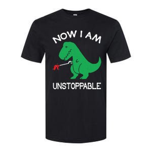 Now I'm Unstoppable - Funny T-Rex Dinosaur Softstyle CVC T-Shirt