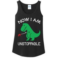 Now I'm Unstoppable Funny TRex Dinosaur Ladies Essential Tank