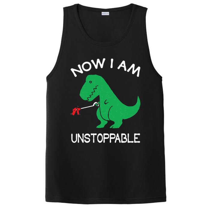 Now I'm Unstoppable Funny TRex Dinosaur PosiCharge Competitor Tank