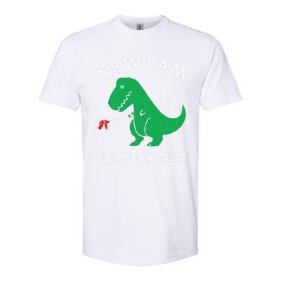 Now I'm Unstoppable Funny TRex Dinosaur Softstyle CVC T-Shirt