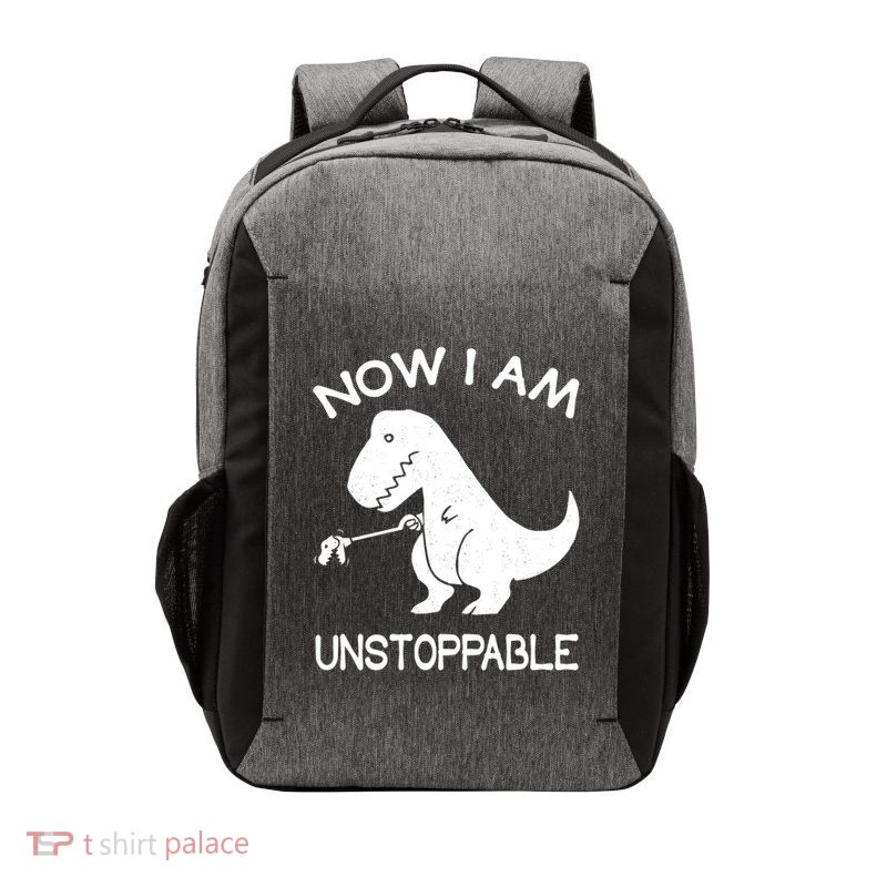 Now IM Unstoppable Funny Trex Dinosaur Gift Vector Backpack