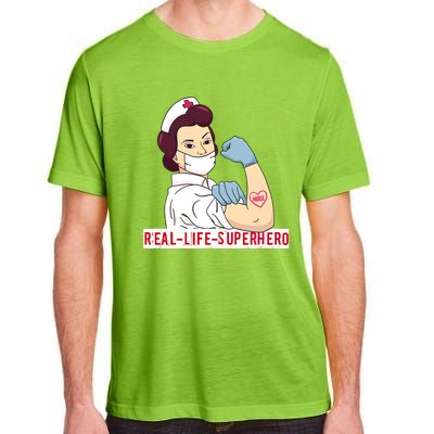 Nurse In Uniform Real Life Superhero Thank You Nurses Cute Gift Adult ChromaSoft Performance T-Shirt