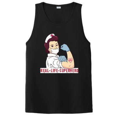 Nurse In Uniform Real Life Superhero Thank You Nurses Cute Gift PosiCharge Competitor Tank