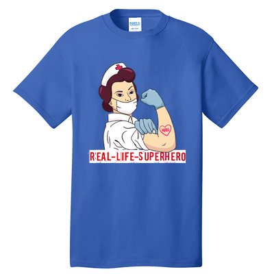 Nurse In Uniform Real Life Superhero Thank You Nurses Cute Gift Tall T-Shirt