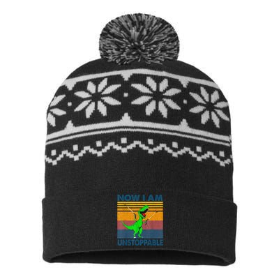 Now Im Unstoppable USA-Made Snowflake Beanie