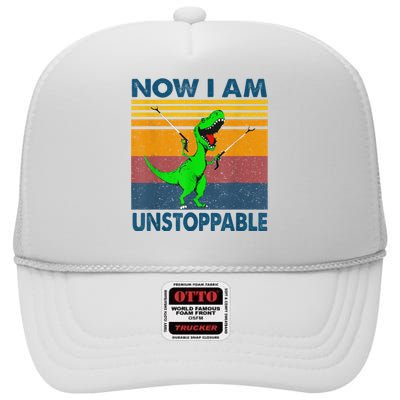 Now Im Unstoppable High Crown Mesh Back Trucker Hat