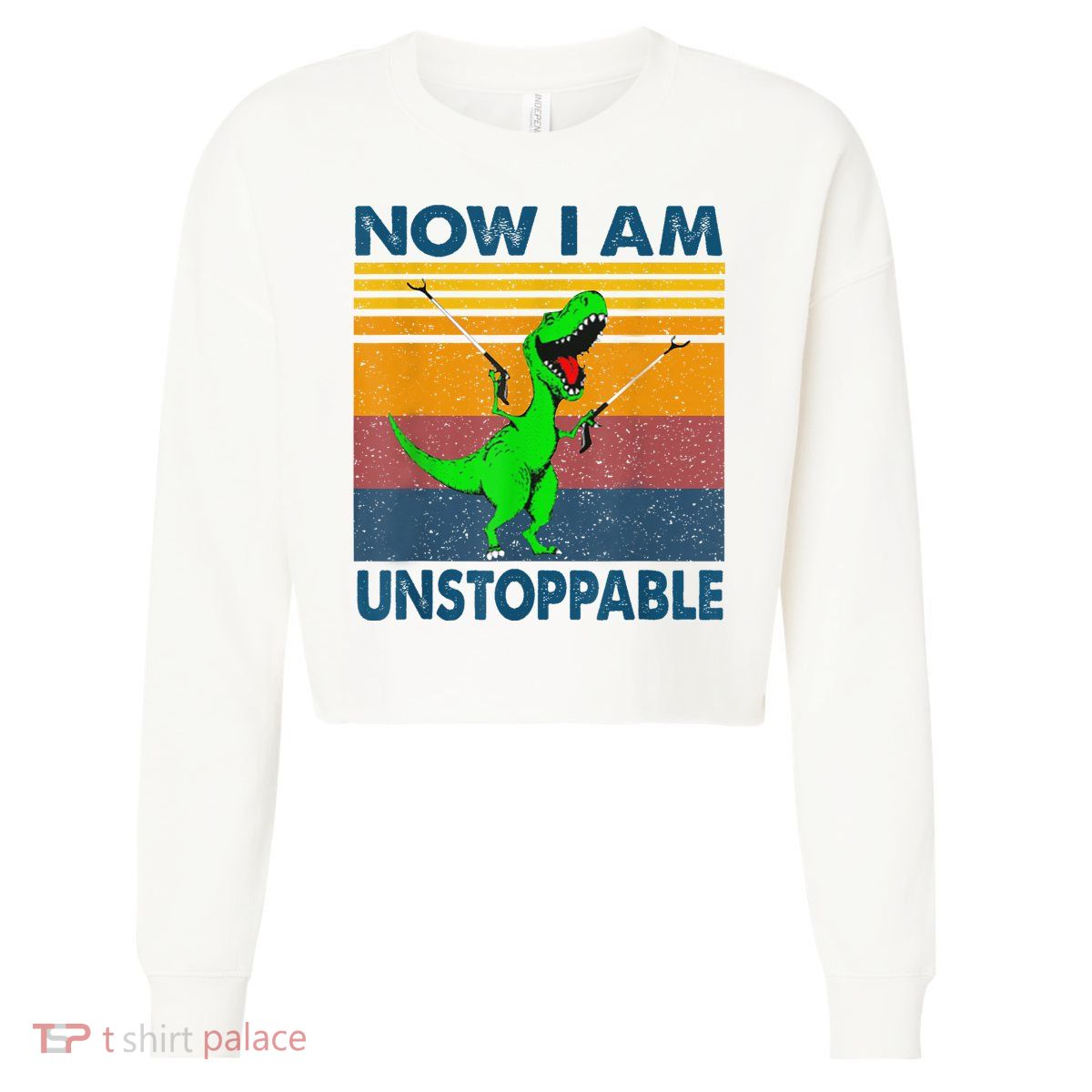 Now Im Unstoppable Cropped Pullover Crew