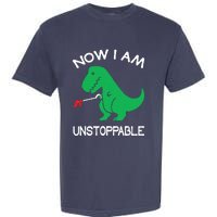 Now IM Unstoppable Funny Trex Dinosaur Garment-Dyed Heavyweight T-Shirt