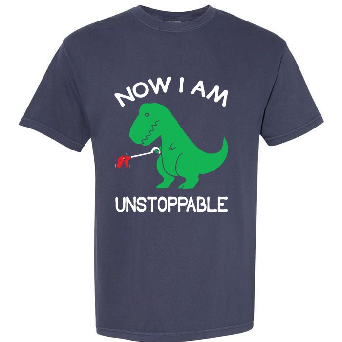 Now IM Unstoppable Funny Trex Dinosaur Garment-Dyed Heavyweight T-Shirt