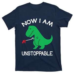 Now IM Unstoppable Funny Trex Dinosaur T-Shirt