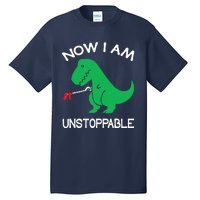 Now IM Unstoppable Funny Trex Dinosaur Tall T-Shirt