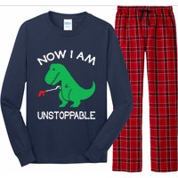 Now IM Unstoppable Funny Trex Dinosaur Long Sleeve Pajama Set