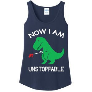 Now IM Unstoppable Funny Trex Dinosaur Ladies Essential Tank