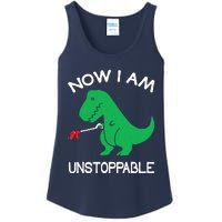 Now IM Unstoppable Funny Trex Dinosaur Ladies Essential Tank