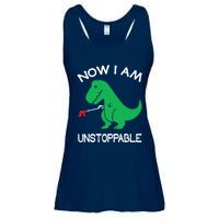 Now IM Unstoppable Funny Trex Dinosaur Ladies Essential Flowy Tank