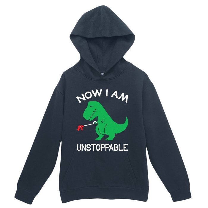 Now IM Unstoppable Funny Trex Dinosaur Urban Pullover Hoodie