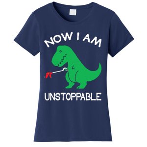 Now IM Unstoppable Funny Trex Dinosaur Women's T-Shirt