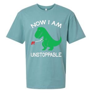 Now IM Unstoppable Funny Trex Dinosaur Sueded Cloud Jersey T-Shirt