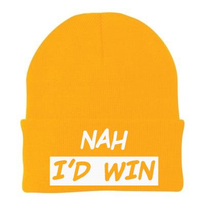 Nah I'd Win Knit Cap Winter Beanie