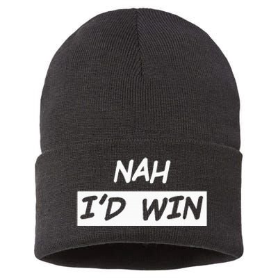 Nah I'd Win Sustainable Knit Beanie