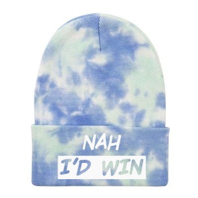 Nah I'd Win Tie Dye 12in Knit Beanie