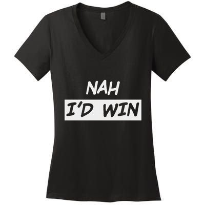 Nah ID Win Women's V-Neck T-Shirt