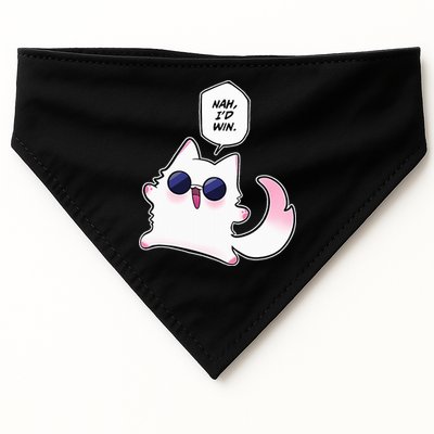 Nah ID Win Gojo Cat Meme USA-Made Doggie Bandana