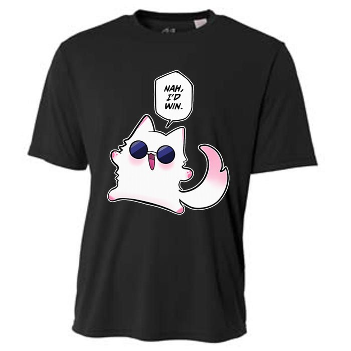 Nah ID Win Gojo Cat Meme Cooling Performance Crew T-Shirt