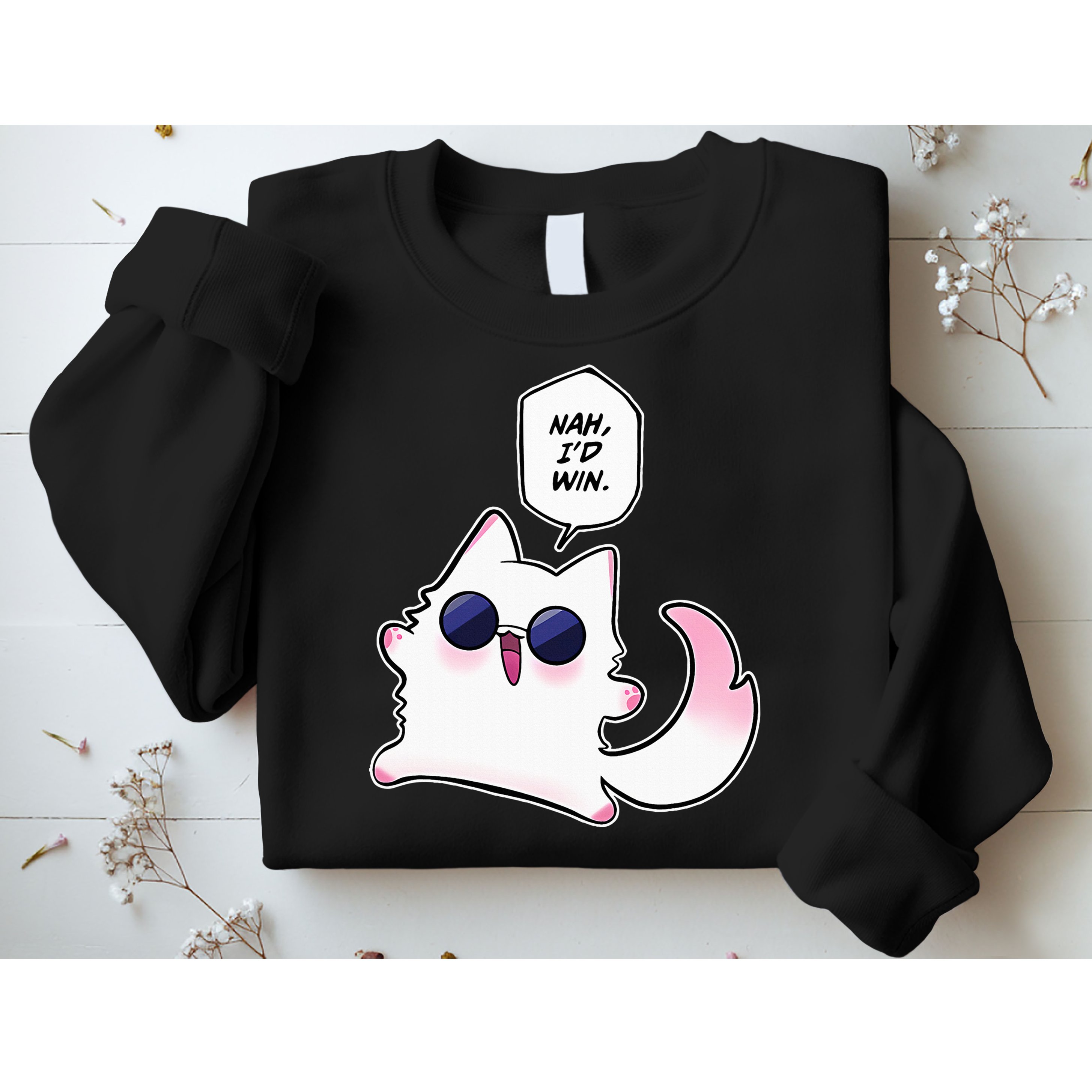 Nah ID Win Gojo Cat Meme Sweatshirt