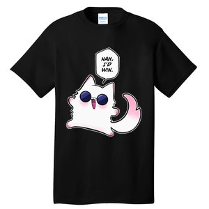 Nah ID Win Gojo Cat Meme Tall T-Shirt