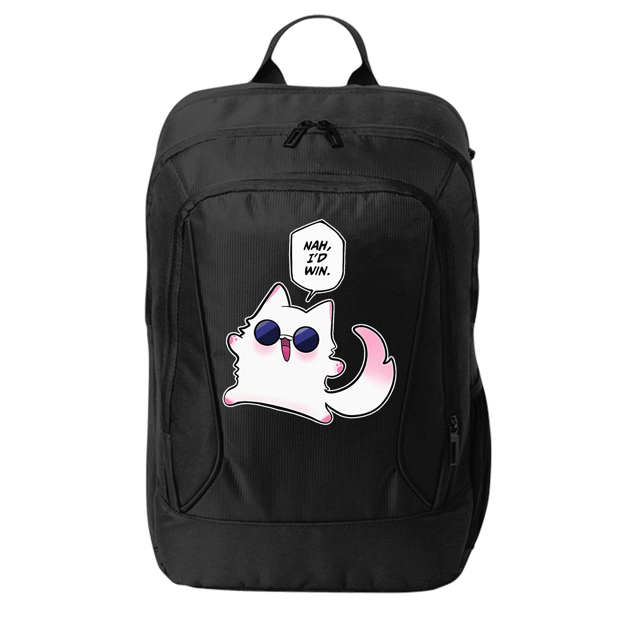 Nah ID Win Gojo Cat Meme City Backpack