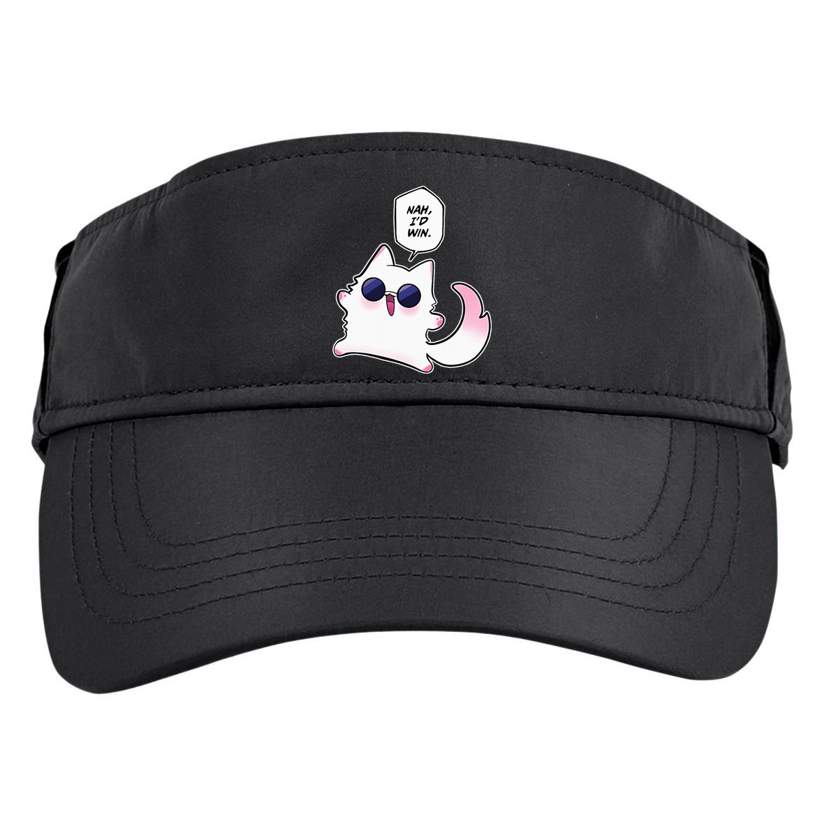Nah ID Win Gojo Cat Meme Adult Drive Performance Visor