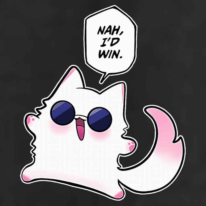 Nah ID Win Gojo Cat Meme Adult Drive Performance Visor